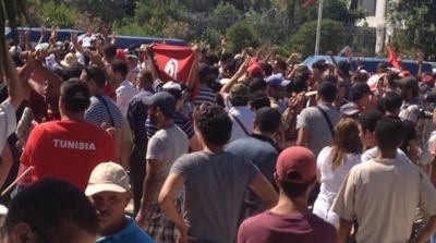 قوات الامن تمهل ساعة لمعتصمي الرحيل لمغادرة ساحة باردو 