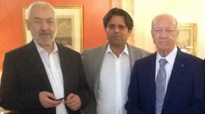 لقاء السبسي و الغنوشي تم بواسطة سليم الرياحي 