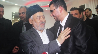 المرزوقي و بن جعفر و الغنوشي و عدد من النواب التأسيسي في حفل زواج نجل علي العريض