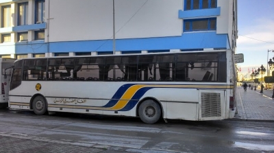 عقلة على حافلات شركة النقل الحضري بتونس