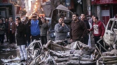 14 قتيلا و اكثر من 100 جريح في انفجار سيارة مفخخة بمصر