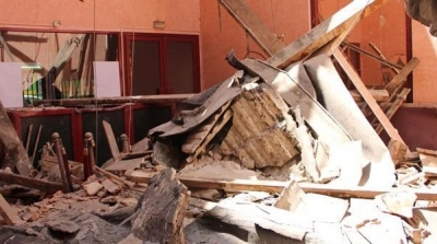 باب الخضراء : انهيار سقف مصبغة يتسبب في وفاة امرأة 
