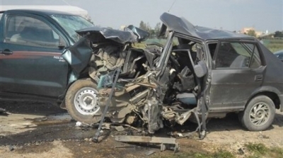 وفاة شخص و اصابة 3 اخرين بجروح متفاوتة الخطورة في حادث مرور بالقيروان