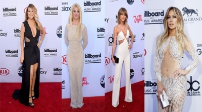 بالصور : اطلالات النجمات في حفل Billboard Music Awards