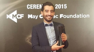 أمين بوخريص يفوز بجائزة media award في لبنان