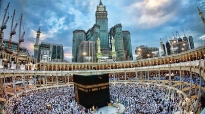 حريق هائل في احد الفنادق بمكة المكرمة 