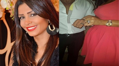 بالصور : الفنانة التونسية ساندي تعقد قرانها على رجل اعمال مصري