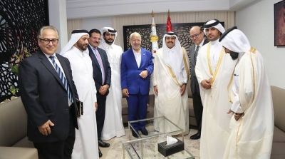 راشد الغنوشي يستقبل مجلس إدارة مجموعة المقرا القطرية