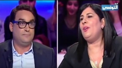 بالفيديو : مشادة كلامية و تراشق بالتهم بين عبير موسي و شكيب درويش 