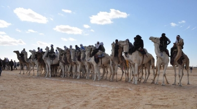 سفينة الصحراء في افتتاح دورة تونس الاولى لسباقات المهاري 