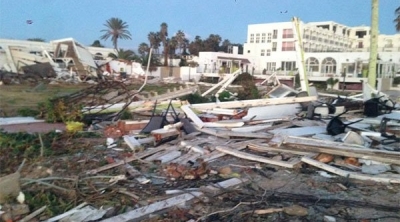 الحمامات : هدم منتجع سياحي بشاطئ في الحمامات مساحته 3 لاف متر مربع