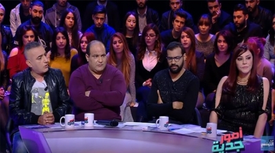 نوفل الورتاني يطرد منذر الجريدي من استوديو ''امور جدية''