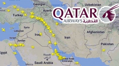 طائرات قطر حبيسة في سماء إيران
