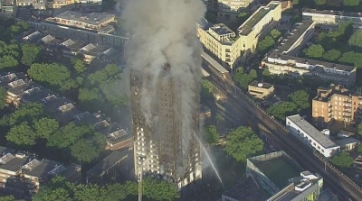قتلى و جرحى في حريق هائل ببرج سكني غرب لندن 