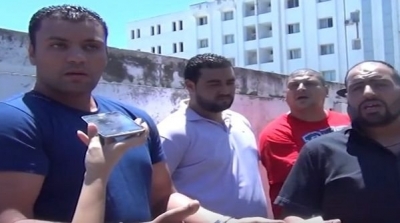  مرافقو قيادات النهضة يحتجّون أمام مقرها والغنوشي يرفض مقابلتهم