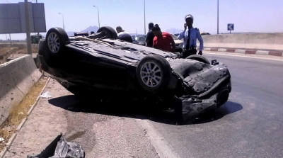 سمير الطيب يتعرض لحادث مرور 