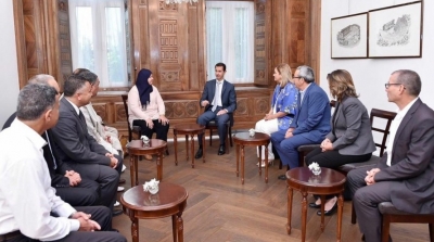 الوفد البرلماني التونسي يلتقي بشار الاسد