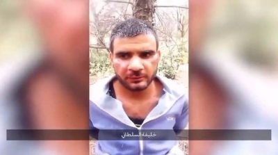 داعش ينشر فيديو يوثق عملية ذبح الشهيد خليفة السلطاني 