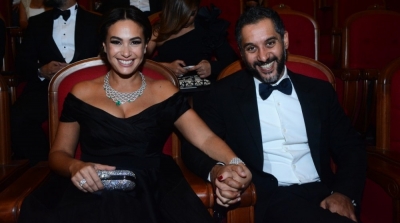 ظهور نادر لزوج هند صبري في مهرجان القاهرة السينمائي 