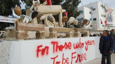 احتفالا ب17 ديسمبر : أهالي سيدي بوزيد يتوافدون على ساحة محمد البوعزيزي