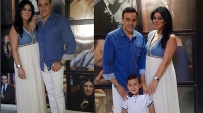 صابر الرباعي و زوجته يحتفلان بعيد ميلاد ابنه (فيديو)