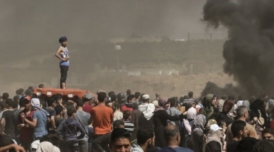مجزرة إسرائيلية : 43 شهيدا فلسطينيا و 2000 جريح