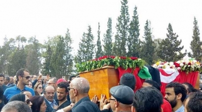 جثمان المناضلة مية الجريبي يوارى الثرى 