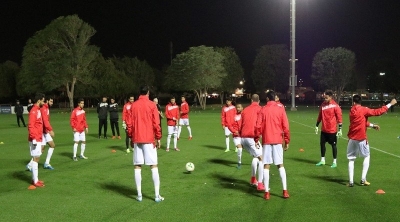 المنتخب الوطني يجري حصته التدريبية الاولى بمدينة براغا 