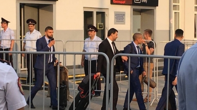  المنتخب الوطني يصل روسيا