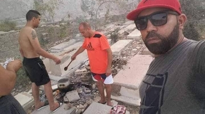 بالصور : وليمة ''شواء'' في مقبرة اليهود بسوسة 