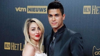 بالصور : حمدي الحرباوي و مريم صباغ يرزقان بمولودهما الاول 