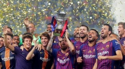 برشلونة بطلا لكأس السوبر الإسبانى للمرة الـ13 على حساب إشبيلية