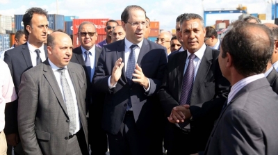 Youssef Chahed se rend au port de Rades