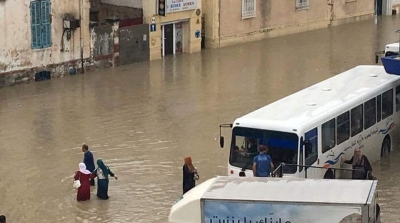 بنزرت : الجيش الوطني يجلي 43 شخصا من منازلهم التي غمرتها مياه الأمطار 
