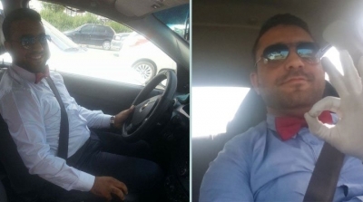 صفاقس : بربطة عنق سائق تاكسي تونسي يثير إعجاب الحرفاء 