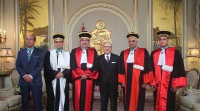 Les hauts magistrats décorés des insignes de Commandeur de l’ordre la République