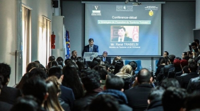 René Trabelsi invité de VATEL au campus de l'Université Européenne de Tunis