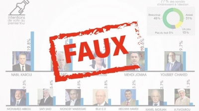 Elections en Tunisie: une agence de presse française met en garde contre un faux sondage