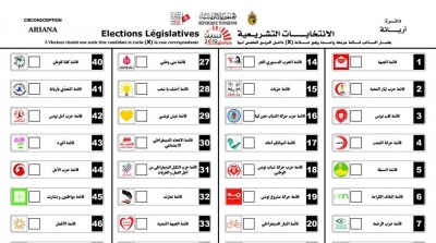 الهيئة العليا المستقلة للانتخابات تكشف عن نموذج ورقة الاقتراع للتشريعية