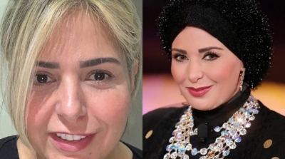 الفنانة المصرية صابرين تخلع الحجاب 