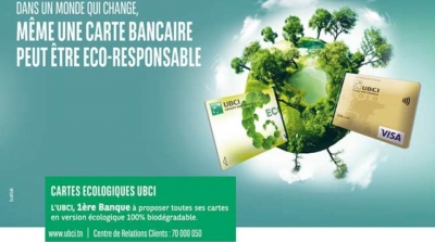 Tunisie : Toutes les cartes bancaires de l'UBCI désormais biodégradables