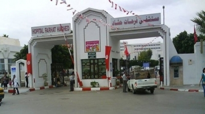 اعوان مستشفى فرحات حشاد يحتجون بسبب ايداع مصاب بفيروس كورونا