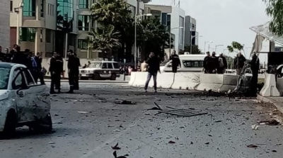 تفجير ارهابي امام السفارة الأمريكية : إصابة 5 أعوان أمن 