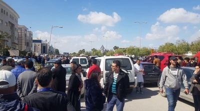 جديد عملية الارهابية أمام السفارة الامريكية : إرهابيان فجرا نفسيهما على متن دراجة نارية