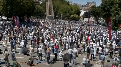 إقامة أول صلاة في مسجد آيا صوفيا باسطنبول بعد 86 عاما