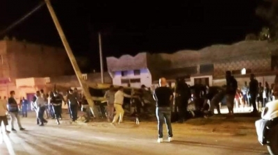 إصابة 4 أمنيين ومواطنين في حادث مرور بمنزل بورقيبة