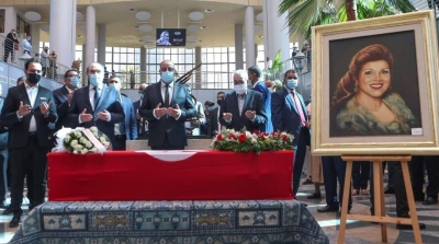 تأبين الفنانة الراحلة نعمة (صور)