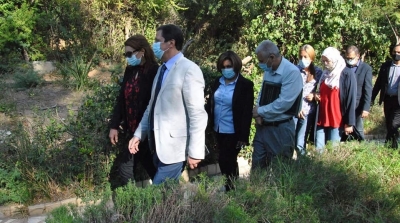 رئيسة بلدية تونس تؤدي زيارة لحديقة البفليدير