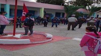 تلميذ يفارق الحياة خلال تحية العلم