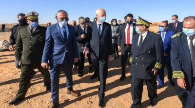قيس سعيد يصل إلى 'العين السخونة'